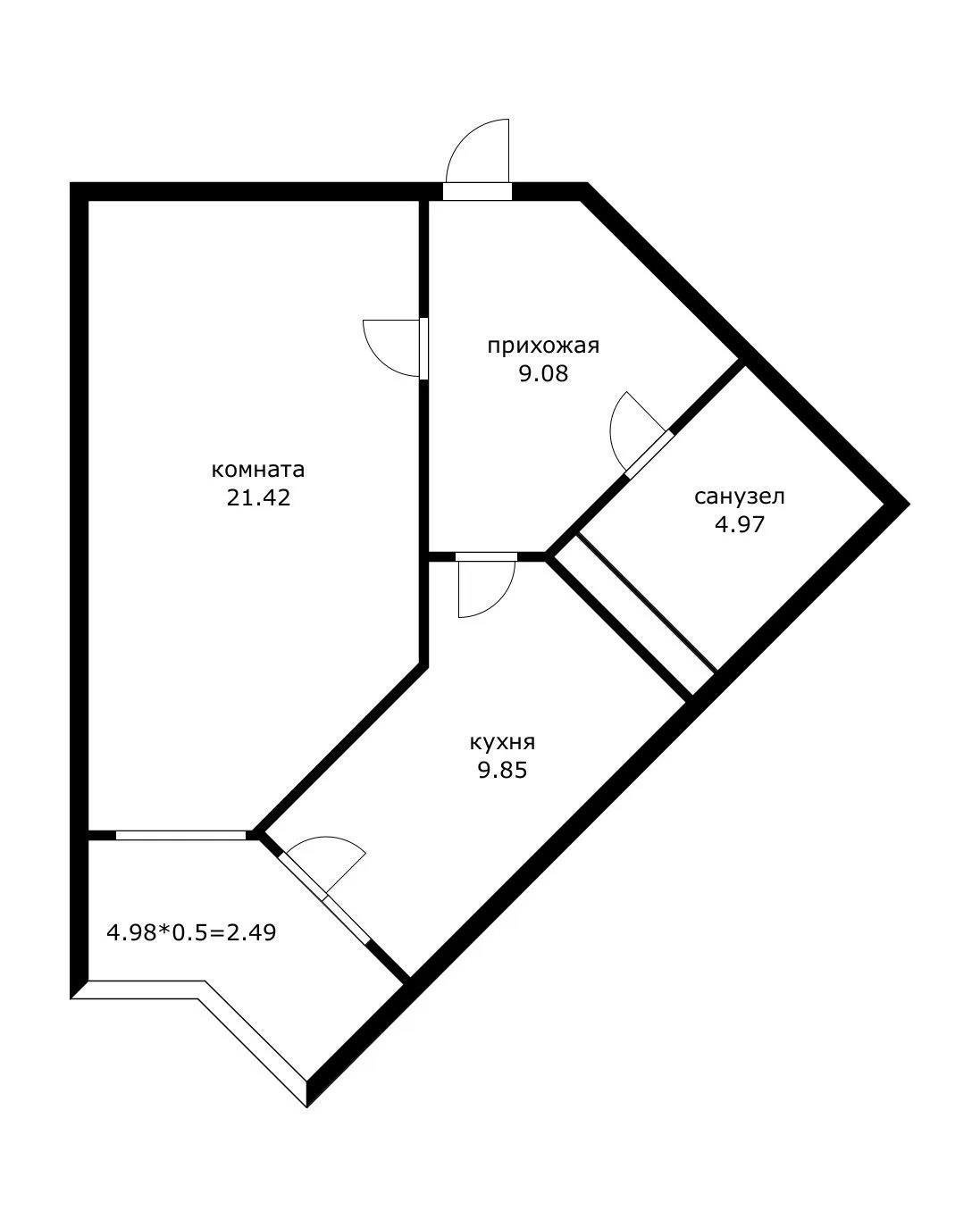 Фото №20: 1-комнатная квартира 51 м² - Краснодар, Центральный внутригородской округ, Черёмушки, мкр. жилой комплекс Статус, ул. Стасова, 10