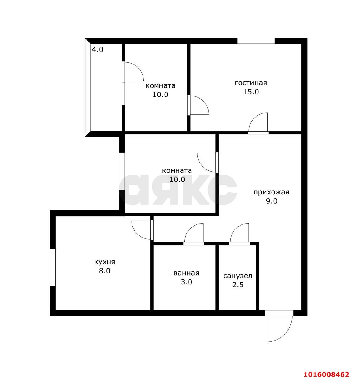 Фото №17: 3-комнатная квартира 60 м² - Краснодар, Прикубанский внутригородской округ, мкр. Завод Измерительных Приборов, ул. имени 40-летия Победы, 35