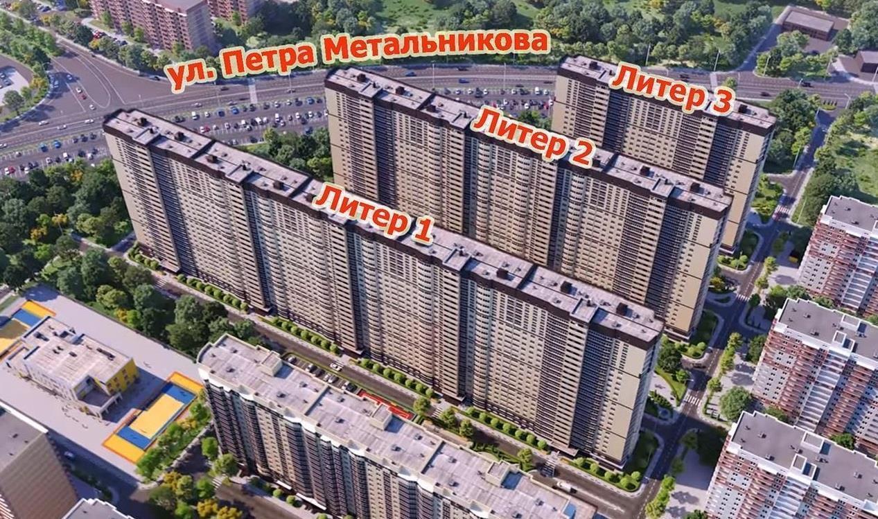 Фото №6: 1-комнатная квартира 40 м² - Краснодар, ЖК Лучший, Прикубанский внутригородской округ, жилой комплекс Лучший, имени Петра Метальникова, мкр. Завод Радиоизмерительных Приборов, ул. Петра Метальникова, 36