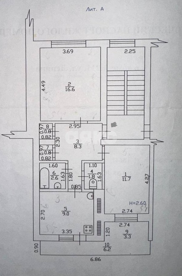 Фото №18: 2-комнатная квартира 51 м² - Горячий Ключ, Администрация, мкр. Администрация, ул. Ленина, 211