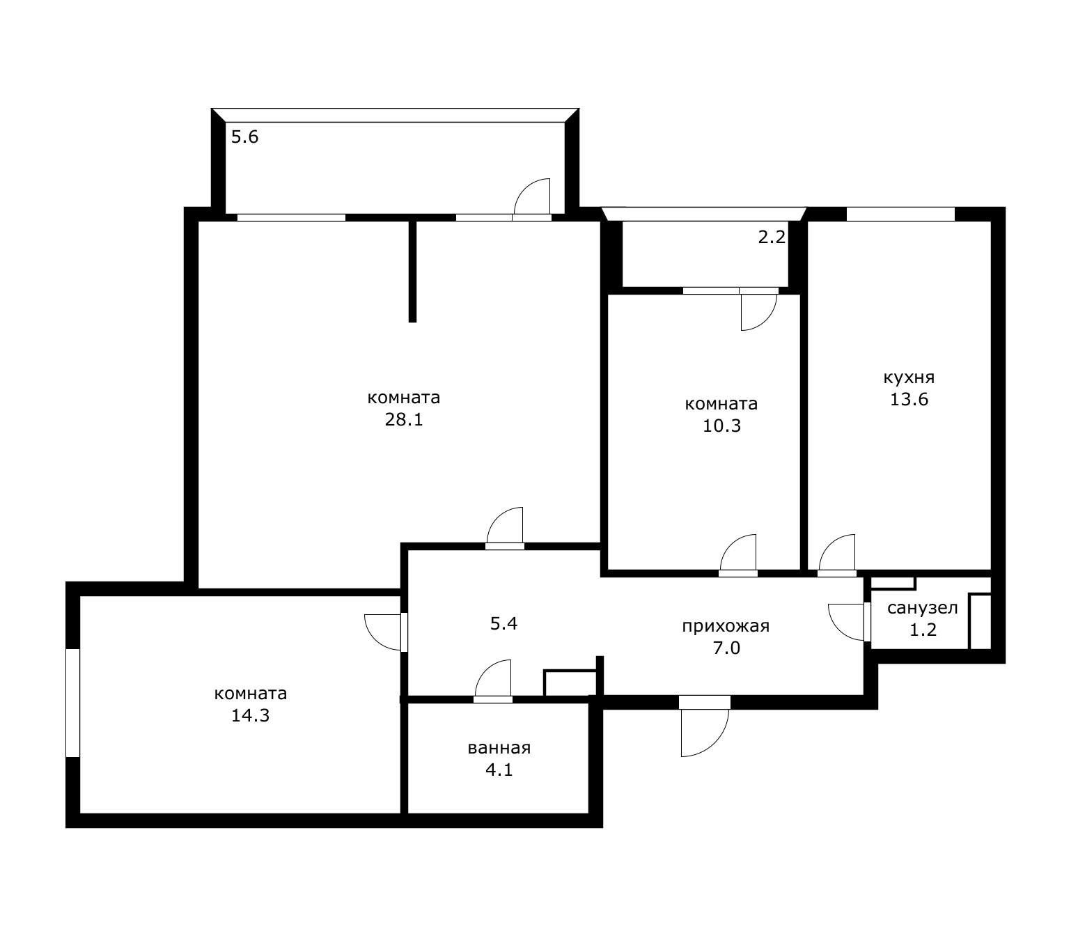Фото №8: 3-комнатная квартира 92 м² - Краснодар, ЖК Победный, жилой комплекс Победный, Прикубанский внутригородской округ, Завод Радиоизмерительных Приборов, мкр. имени Петра Метальникова, ул. Евгении Жигуленко, 13