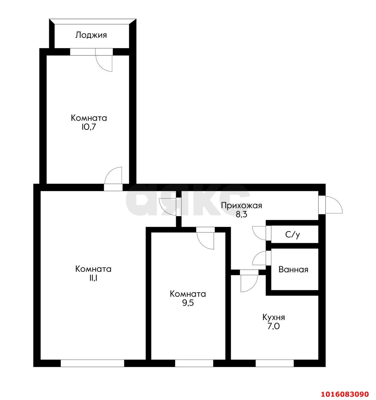 Фото №20: 3-комнатная квартира 61 м² - Краснодар, Прикубанский внутригородской округ, мкр. Фестивальный, ул. Яна Полуяна, 32