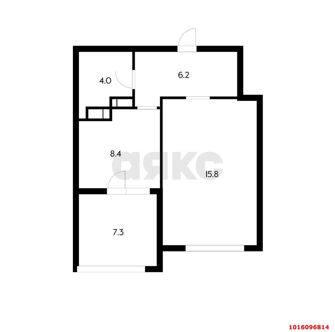 Фото №16: 1-комнатная квартира 42 м² - Краснодар, Прикубанский внутригородской округ, мкр. Догма Парк, ул. Марины Цветаевой, 7
