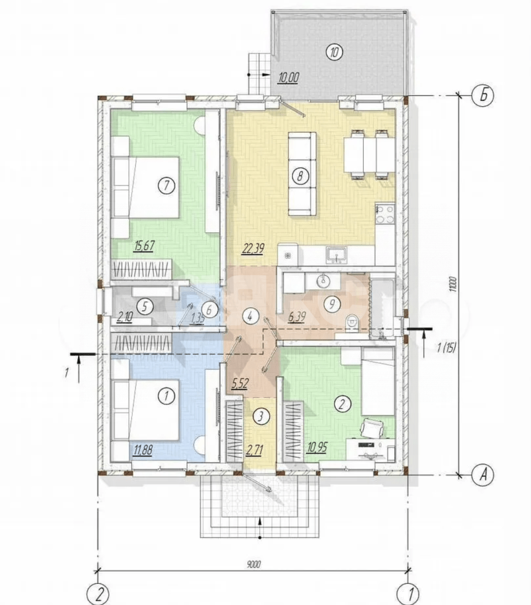 Фото №18: Дом 115 м² + 4 сот. - Платнировская, пер. Мирошника