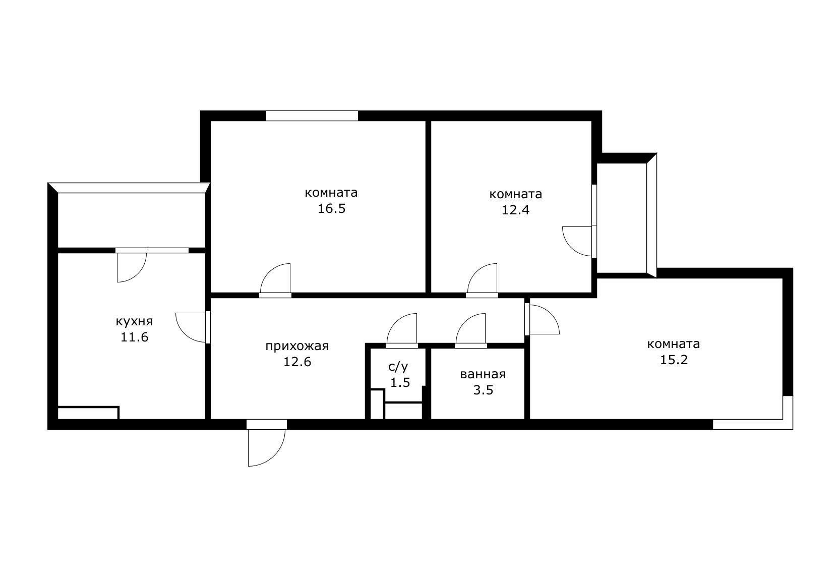 Фото №17: 3-комнатная квартира 81 м² - Краснодар, ЖК Перспектива, Прикубанский внутригородской округ, Панорама, мкр. жилой комплекс Перспектива, ул. Героев-Разведчиков, 12