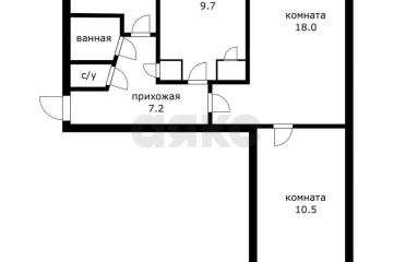 Фото №1: 3-комнатная квартира <span class="whitespace-nowrap">55 м²</span>, <span class="whitespace-nowrap">4/5 эт.</span> - Берёзовый, мкр. Витаминкомбинат, ул. Целиноградская, 12
