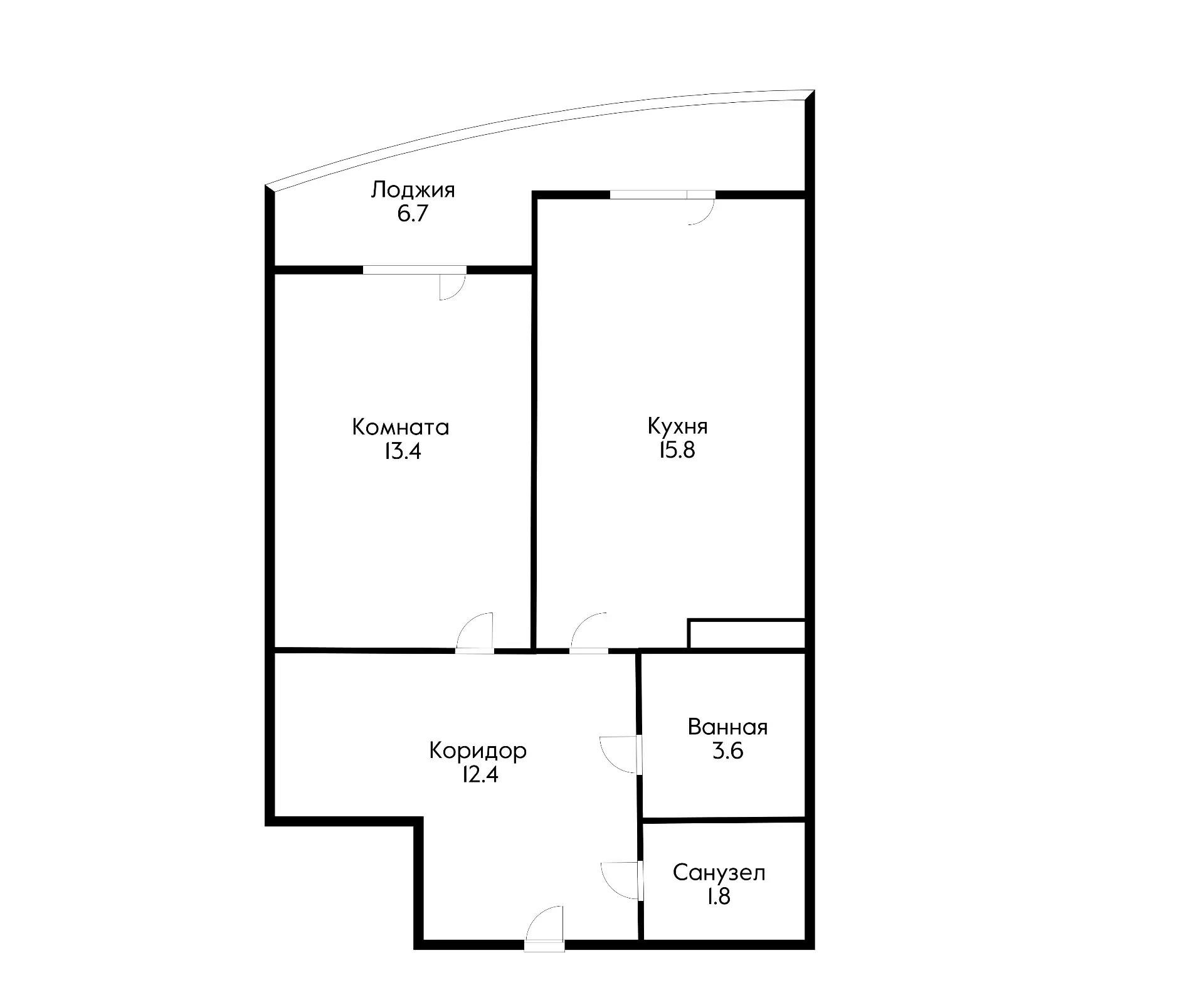 Фото №10: 1-комнатная квартира 53 м² - Краснодар, Центральный внутригородской округ, Дубинка, жилой комплекс Радонеж, мкр. Черёмушки, ул. Вишняковой, 1/23к1