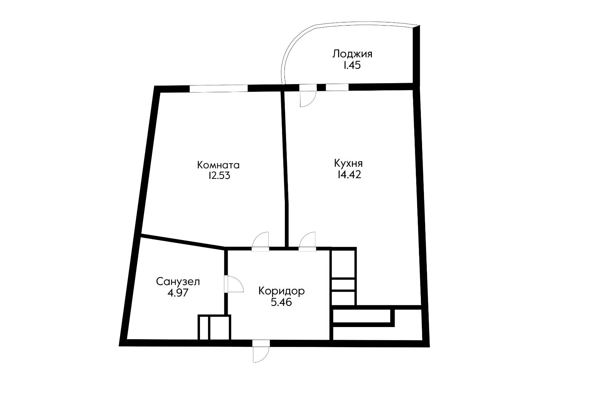 Фото №8: 1-комнатная квартира 40 м² - Краснодар, Центральный внутригородской округ, жилой комплекс Фонтаны, мкр. Черёмушки, ул. Воронежская, 47/10