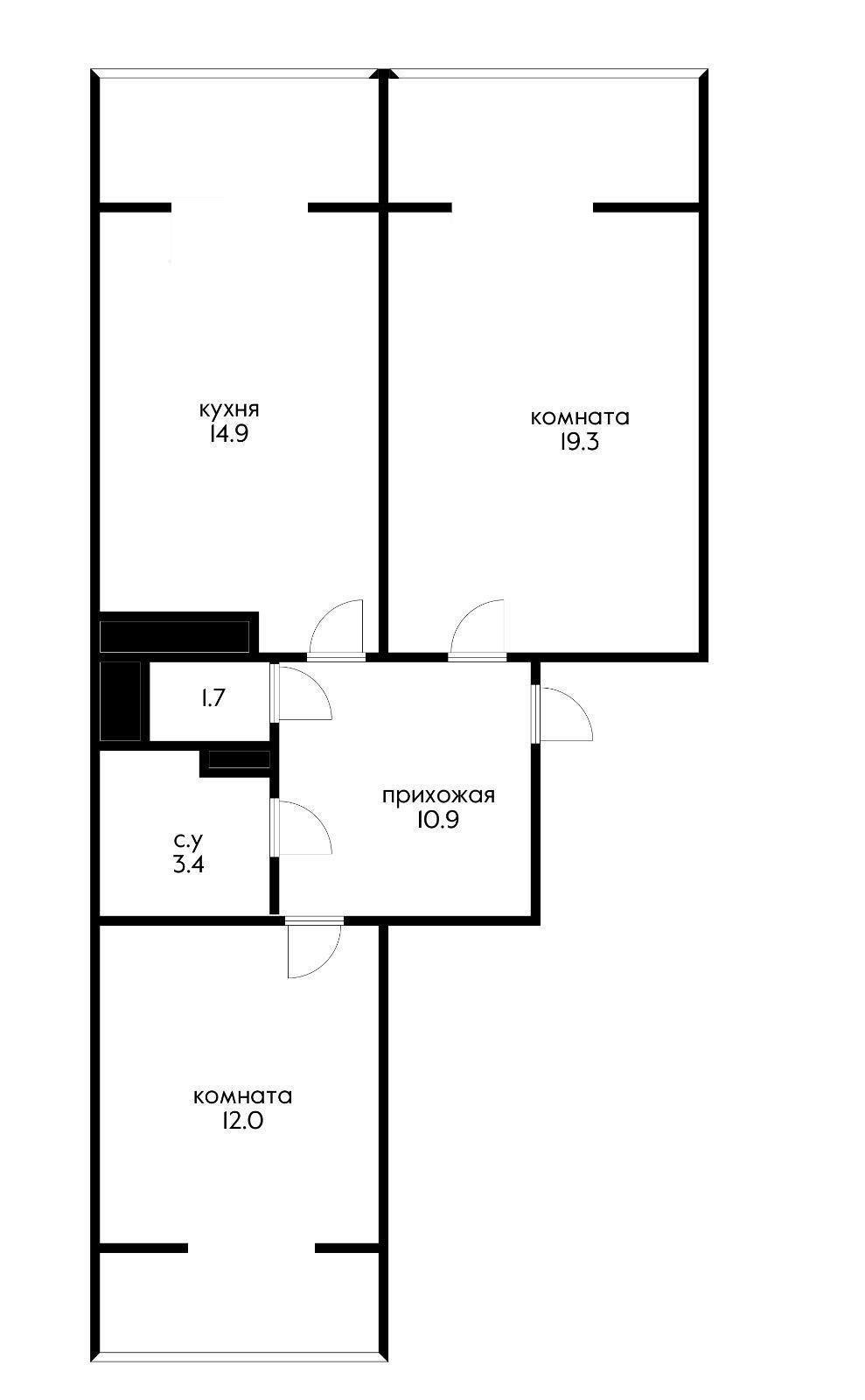 Фото №17: 2-комнатная квартира 80 м² - Краснодар, Прикубанский внутригородской округ, Фестивальный, мкр. Солнечный, ул. имени Симиренко, 71к1