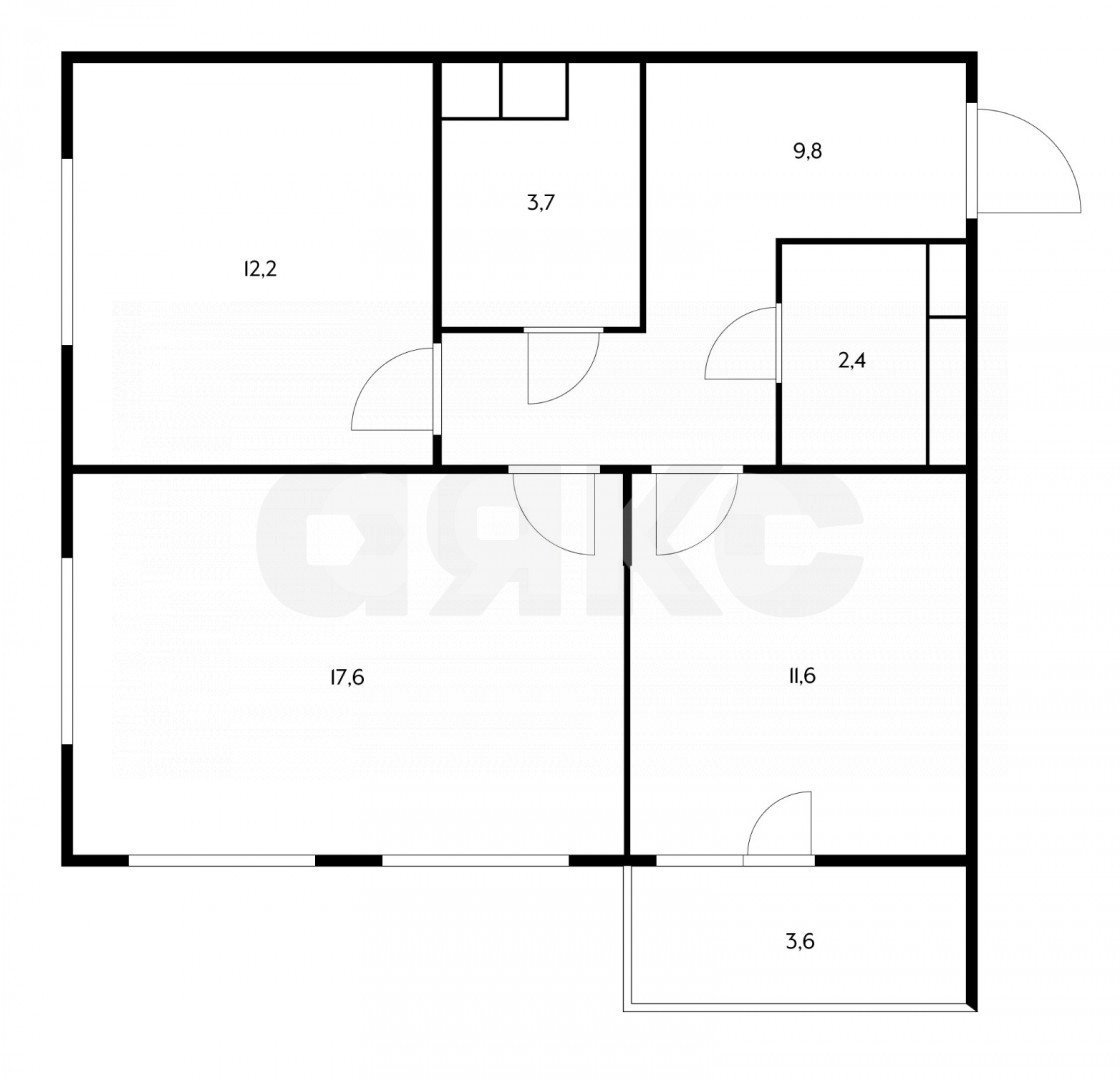 Фото №38: 2-комнатная квартира 60 м² - Развилка, мкр. жилой комплекс Римский, пр-д Римский, 13