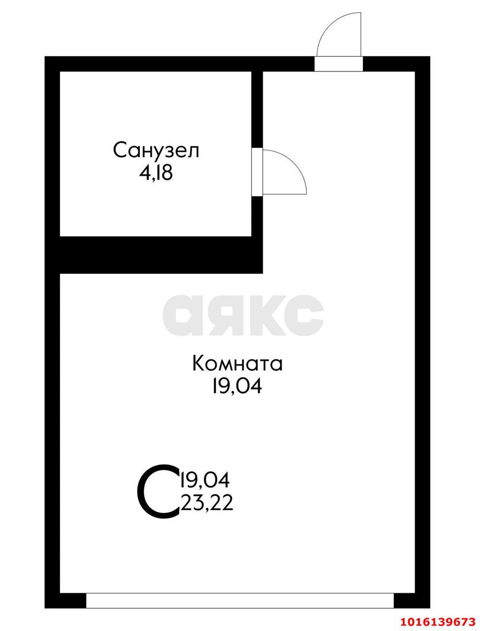 Фото №14: Студия 23 м² - Краснодар, Центральный внутригородской округ, мкр. Черёмушки, ул. Обрывная, 132/1к27