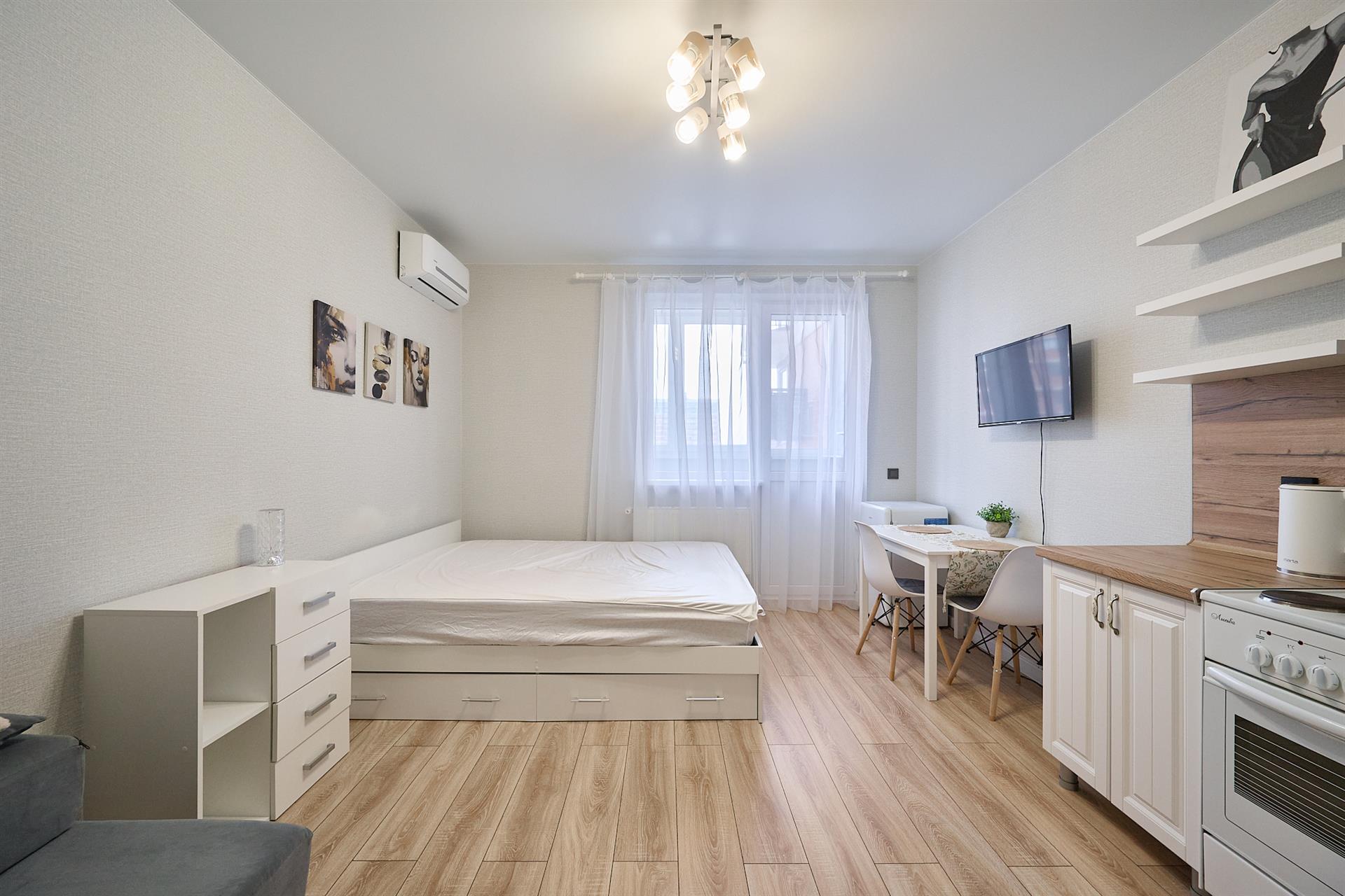 Фото №4: Студия 27 м² - Краснодар, Прикубанский внутригородской округ, мкр. жилой комплекс Самолёт-4, ул. Ивана Беличенко, 95к1