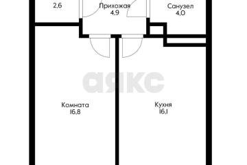 Фото №5: 1-комнатная квартира 44 м² - Новая Адыгея, мкр. жилой комплекс Мега-Победа 2, ул. Песочная, 1к5