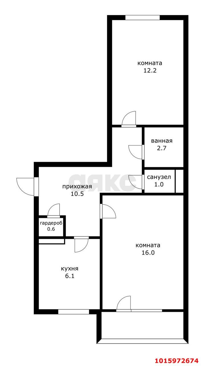 Фото №20: 2-комнатная квартира 55 м² - Краснодар, Прикубанский внутригородской округ, Калинино, мкр. Завод Радиоизмерительных Приборов, ул. Тепличная, 48
