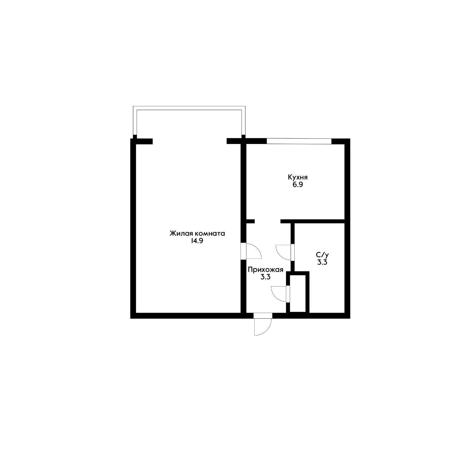 Фото №15: 1-комнатная квартира 33 м² - Краснодар, Прикубанский внутригородской округ, мкр. Фестивальный, ул. Гагарина, 57