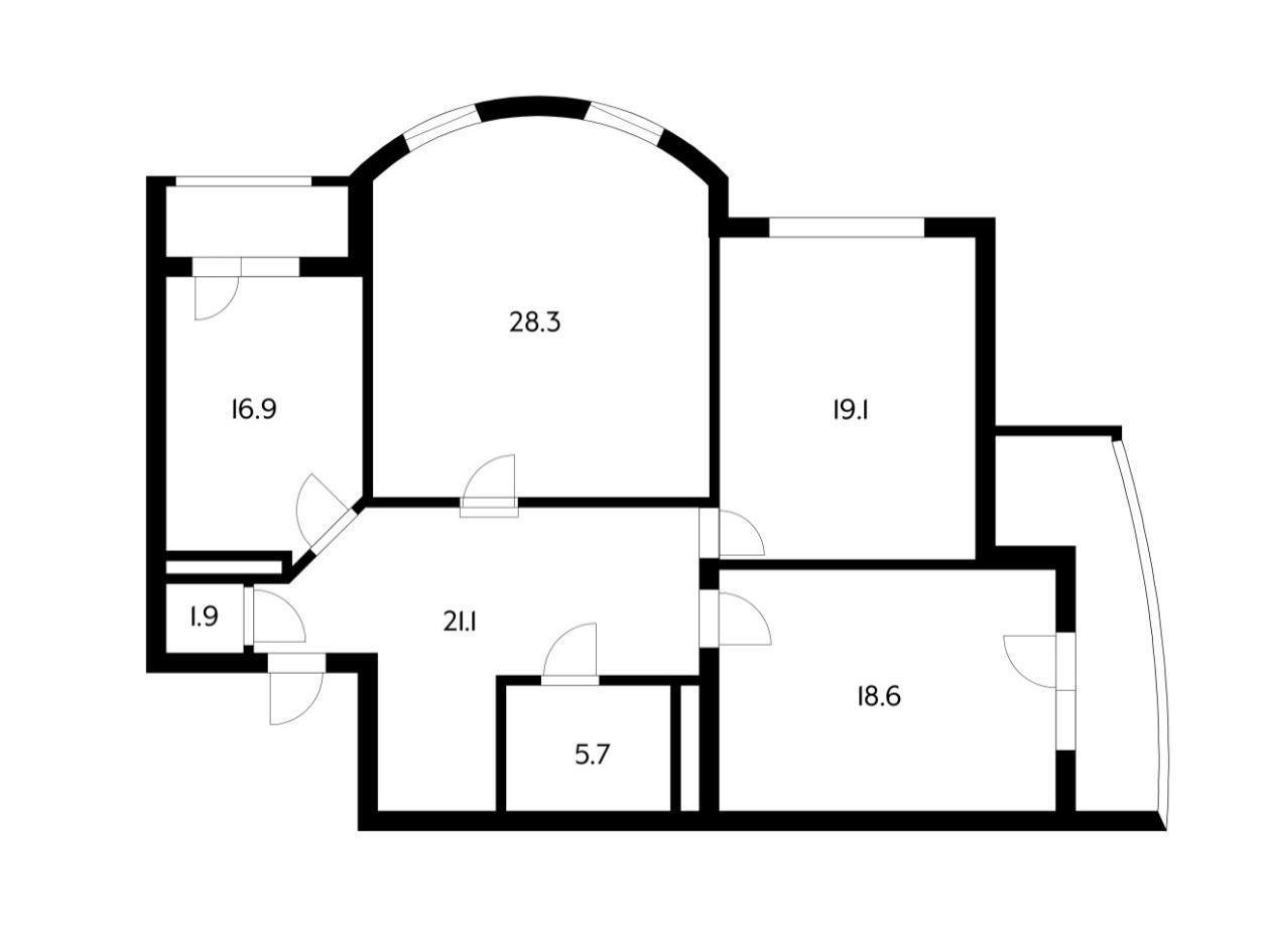 Фото №19: 3-комнатная квартира 130 м² - Краснодар, Прикубанский внутригородской округ, мкр. 9-й километр, ул. Циолковского, 5