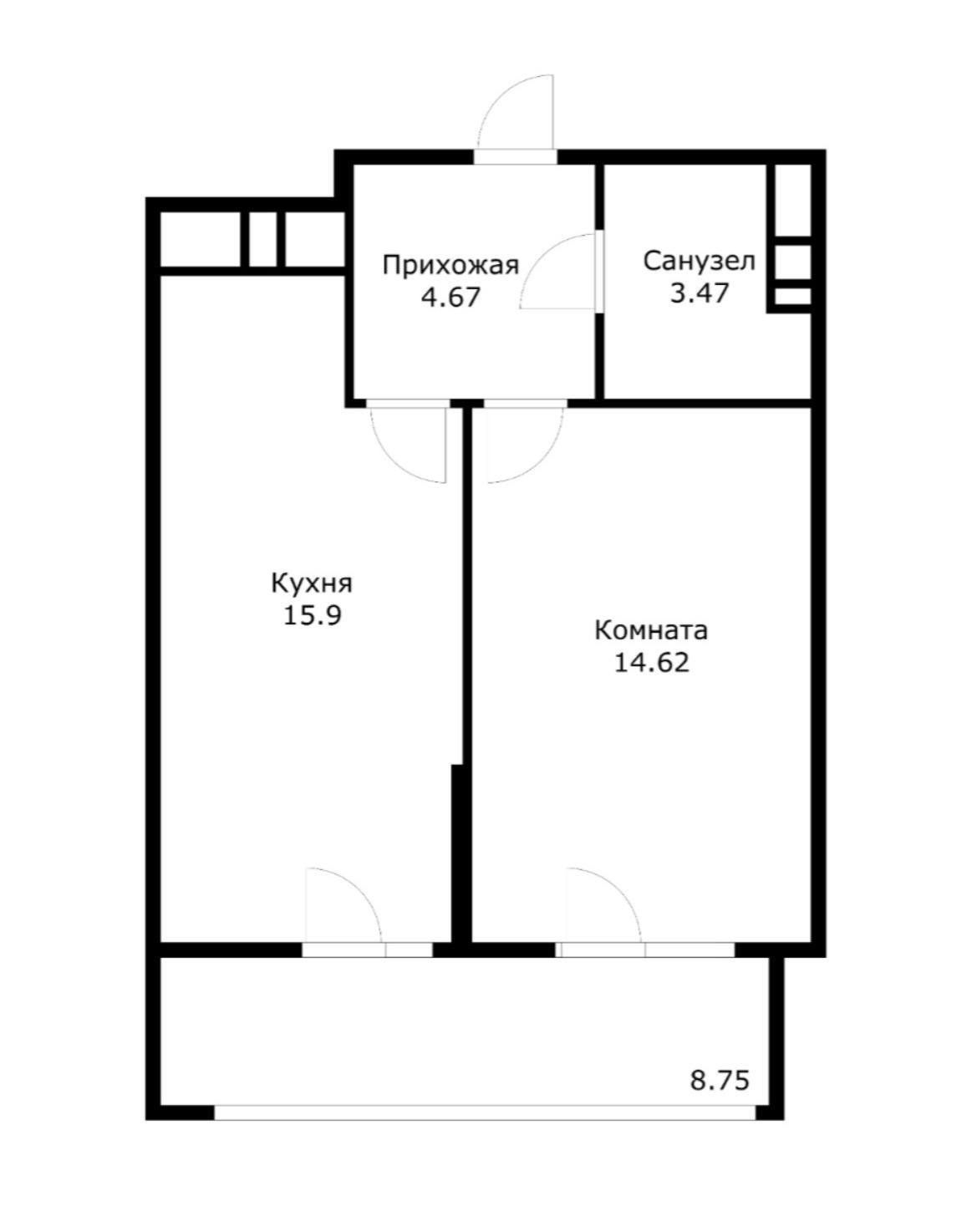 Фото №3: 1-комнатная квартира 46 м² - Краснодар, ЖК На Садовой, Центральный внутригородской округ, Центральный, мкр. жилой комплекс На Садовой, ул. Садовая, 159к2