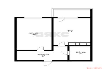 Фото №2: 1-комнатная квартира 35 м² - Краснодар, мкр. жилой комплекс Ракурс, ул. имени Героя Ростовского, 8к6