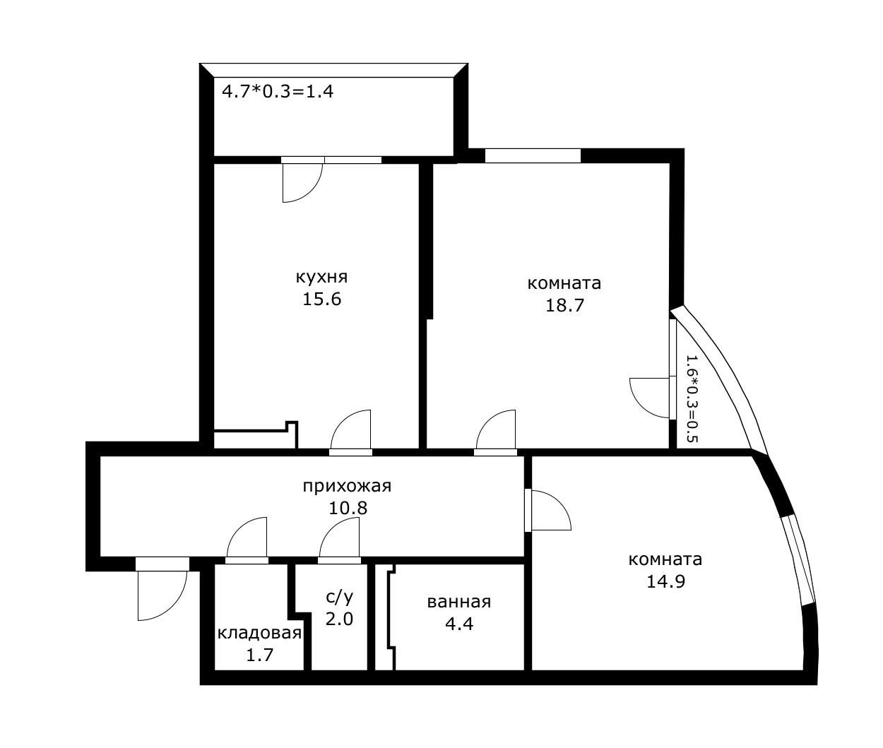 Фото №6: 2-комнатная квартира 76 м² - Краснодар, ЖК Альфа, ЖК Кино, Карасунский внутригородской округ, Хлопчато-бумажный Комбинат, мкр. жилой комплекс Кино, ул. Уральская, 100