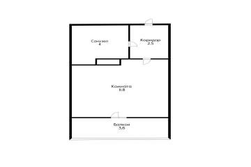 Фото №3: Студия 20 м² - Краснодар, мкр. жилой комплекс Самолёт-3, ул. Константина Гондаря, 93