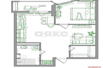 Фото №5: 1-комнатная квартира 41 м² - Краснодар, мкр. жилой комплекс Кино, ул. Уральская, 100