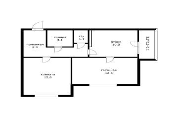 Фото №3: 2-комнатная квартира 48 м² - Краснодар, мкр. ЖК Красная Площадь, ул. им. Мурата Ахеджака, 12к2