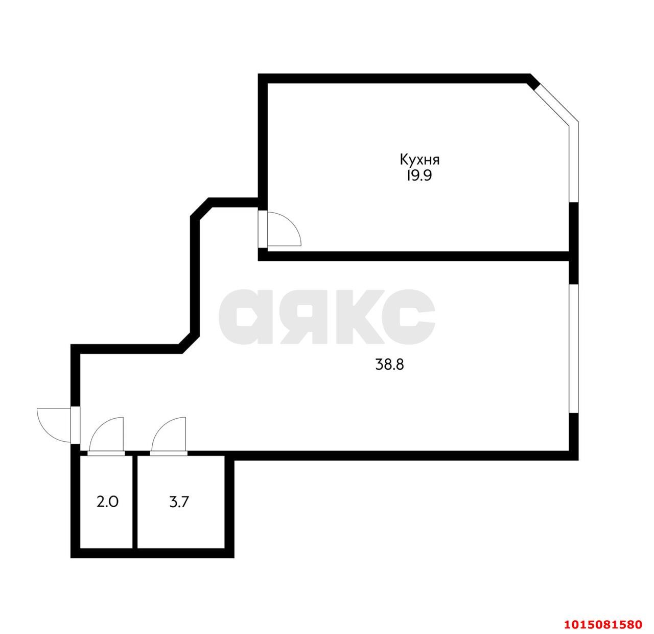 Фото №10: 1-комнатная квартира 67 м² - Краснодар, Прикубанский внутригородской округ, мкр. Краевая Клиническая Больница, ул. Восточно-Кругликовская, 76/4