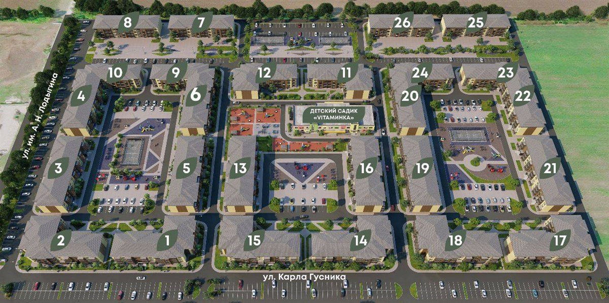 Фото №2: Студия 26 м² - Берёзовый, Прикубанский внутригородской округ, Прогресс, жилой комплекс Прогресс, мкр. жилой комплекс Нова Вита, ул. имени А.Н. Лодыгина, 6к2/1