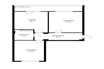 Фото №2: 2-комнатная квартира 62 м² - Краснодар, мкр. жилой комплекс Феникс, ул. имени В.Н. Мачуги, 6/2к1