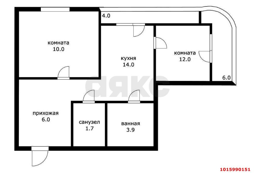 Фото №20: 2-комнатная квартира 55 м² - Краснодар, Прикубанский внутригородской округ, жилой комплекс Приоритет, жилой комплекс Мозаика, ж/м имени Демьяна Бедного, ул. Степная, 1/1