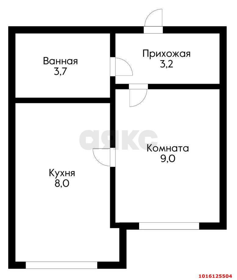 Фото №8: 1-комнатная квартира 24 м² - Яблоновский, мкр. ЖК Южная Звезда, ул. Шоссейная, 70/1к4