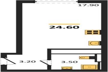 Фото №1: Студия 24 м² - Краснодар, мкр. Прикубанский внутригородской округ, 