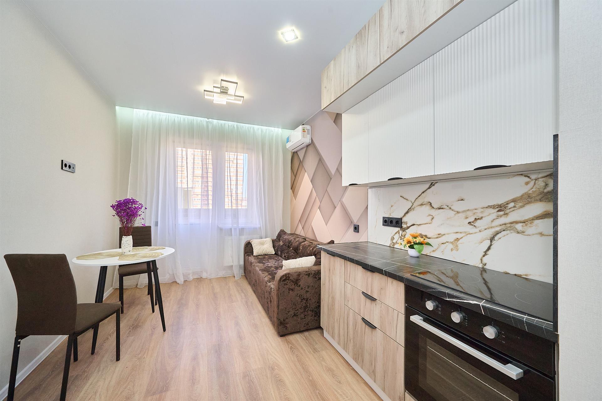 Фото №2: 1-комнатная квартира 35 м² - Краснодар, Прикубанский внутригородской округ, ЖК Лучший, мкр. имени Петра Метальникова, ул. Петра Метальникова, 38