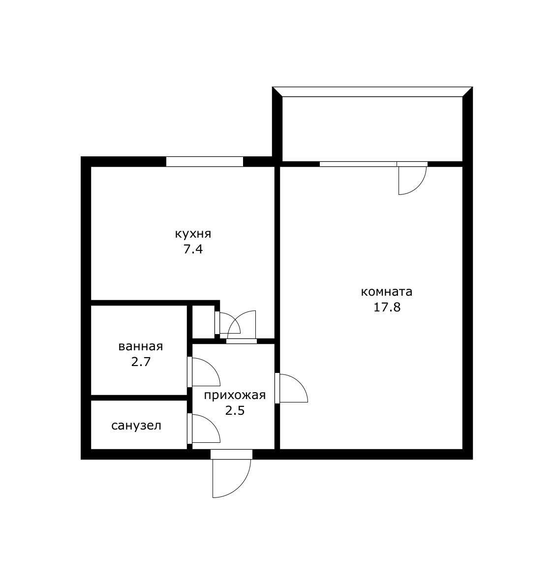 Фото №12: 1-комнатная квартира 35 м² - Краснодар, Карасунский внутригородской округ, мкр. Комсомольский, ул. Приозёрная, 17