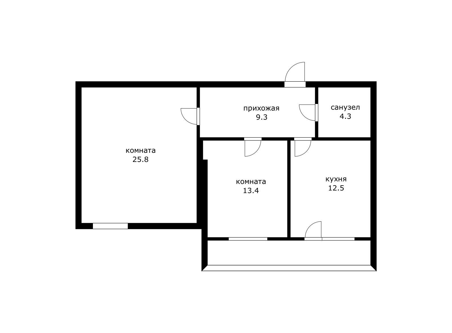 Фото №4: 2-комнатная квартира 65 м² - Краснодар, Центральный внутригородской округ, мкр. Дубинка, пер. Угольный, 12