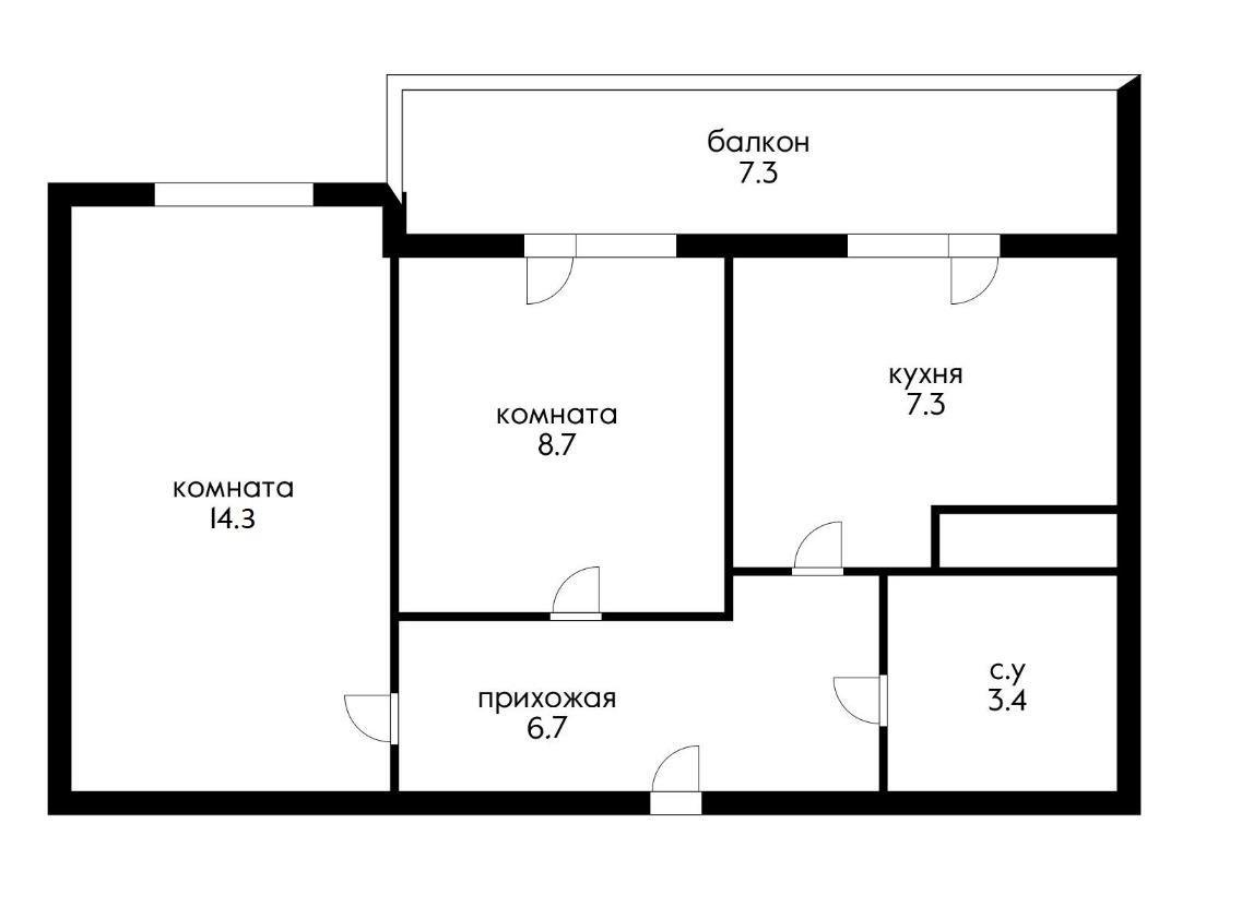 Фото №5: 2-комнатная квартира 52 м² - Краснодар, Прикубанский внутригородской округ, мкр. жилой комплекс Грани, ул. Западный Обход, 45к1