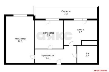 Фото №5: 2-комнатная квартира 52 м² - Краснодар, мкр. жилой комплекс Грани, ул. Западный Обход, 45к1