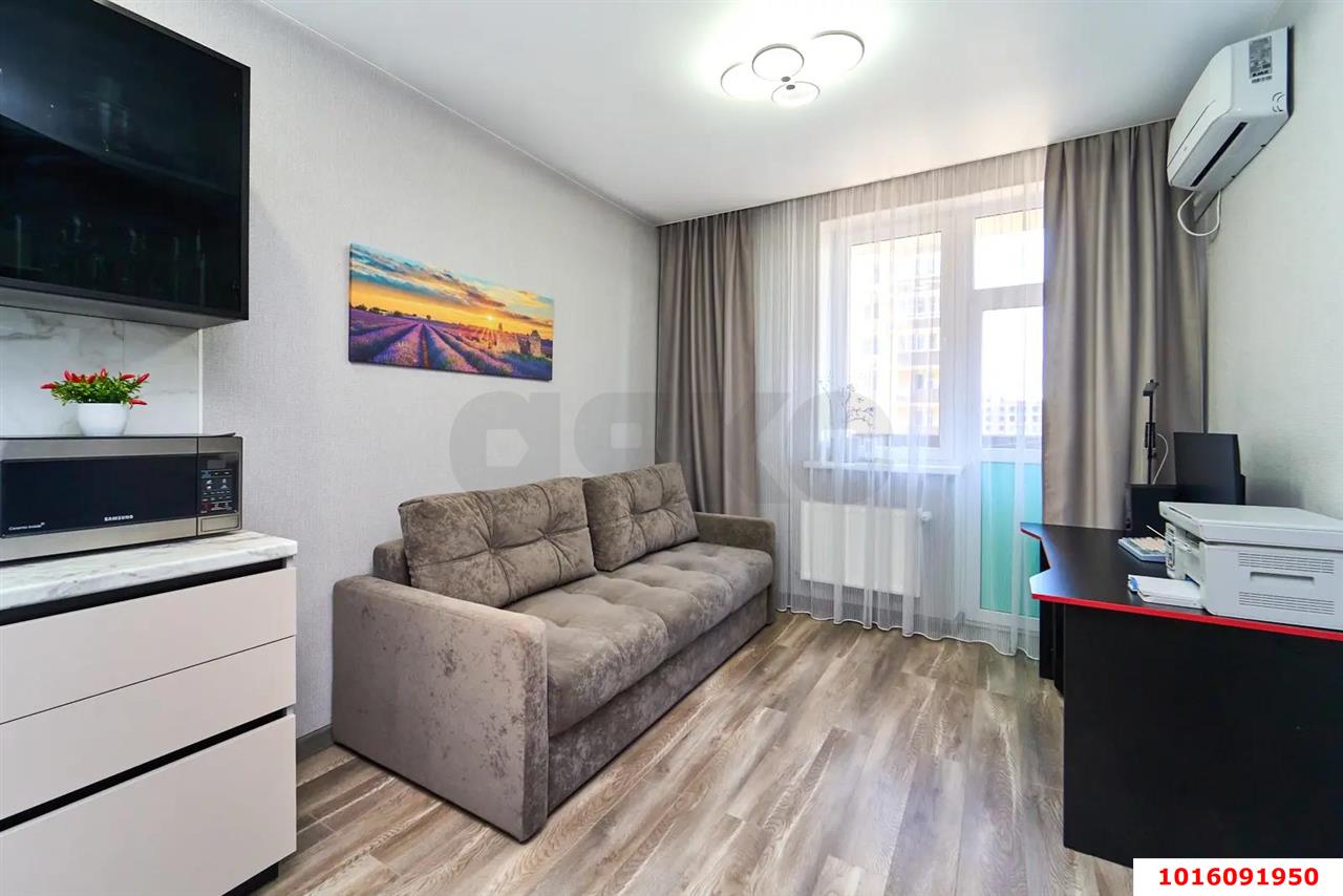 Фото №5: 1-комнатная квартира 38 м² - Краснодар, Прикубанский внутригородской округ, мкр. жилой комплекс Ракурс, ул. имени Героя Ростовского, 8к1