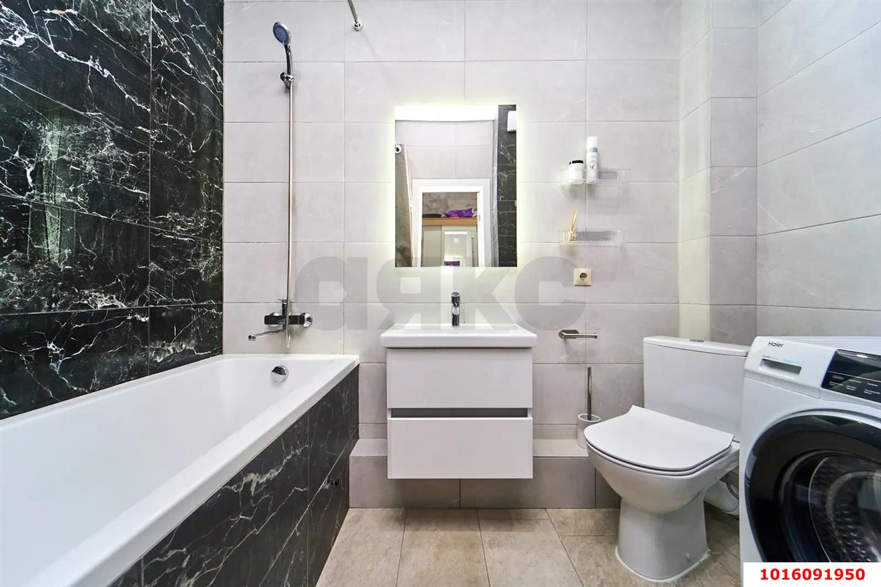 Фото №10: 1-комнатная квартира 38 м² - Краснодар, Прикубанский внутригородской округ, мкр. жилой комплекс Ракурс, ул. имени Героя Ростовского, 8к1