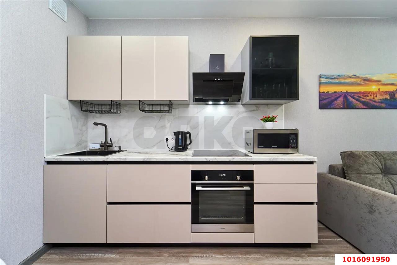 Фото №3: 1-комнатная квартира 38 м² - Краснодар, Прикубанский внутригородской округ, мкр. жилой комплекс Ракурс, ул. имени Героя Ростовского, 8к1