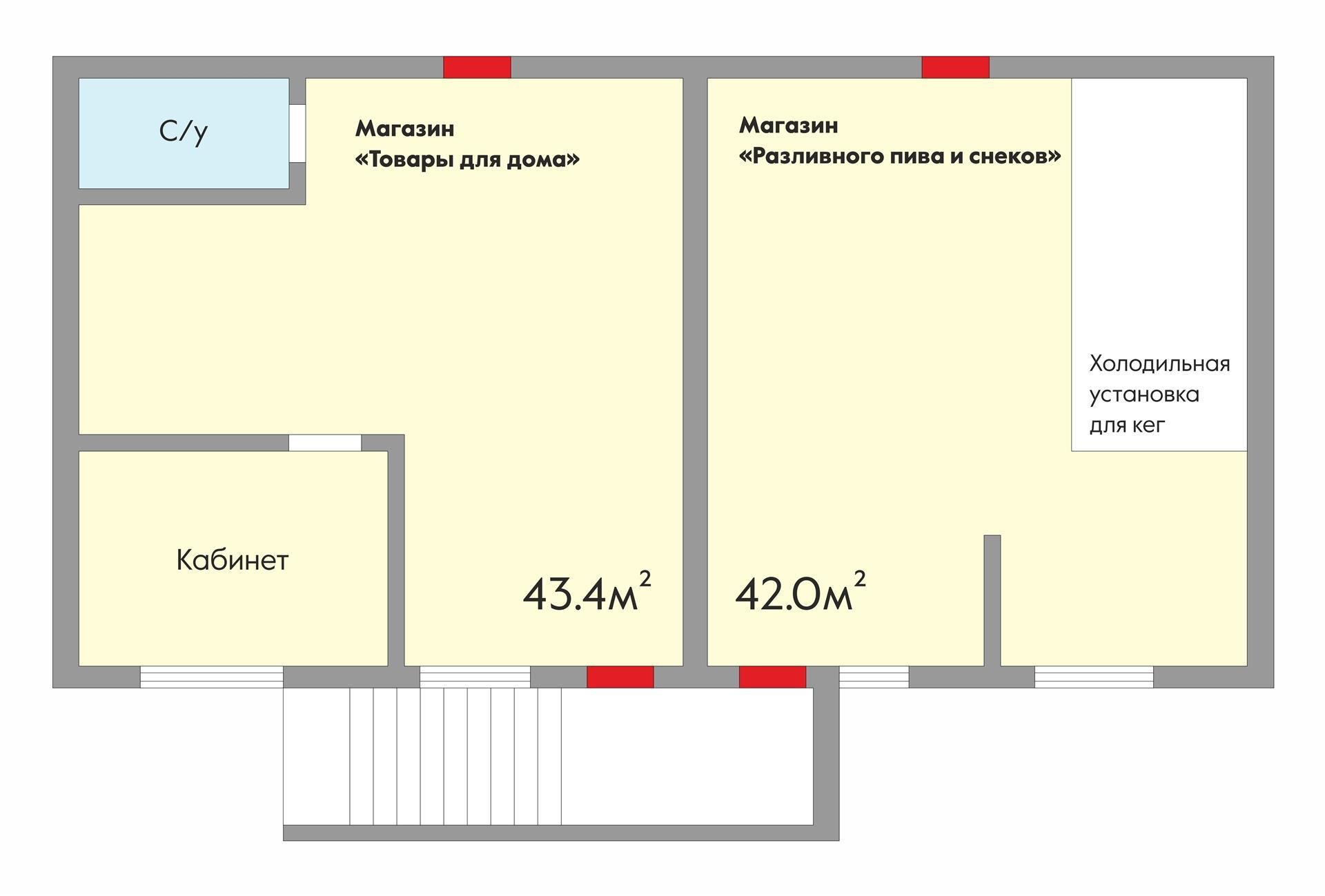 Фото №17: Коммерция 43 м² - Краснодар, Прикубанский внутригородской округ, мкр. Славянский, ул. Заполярная, 37к2