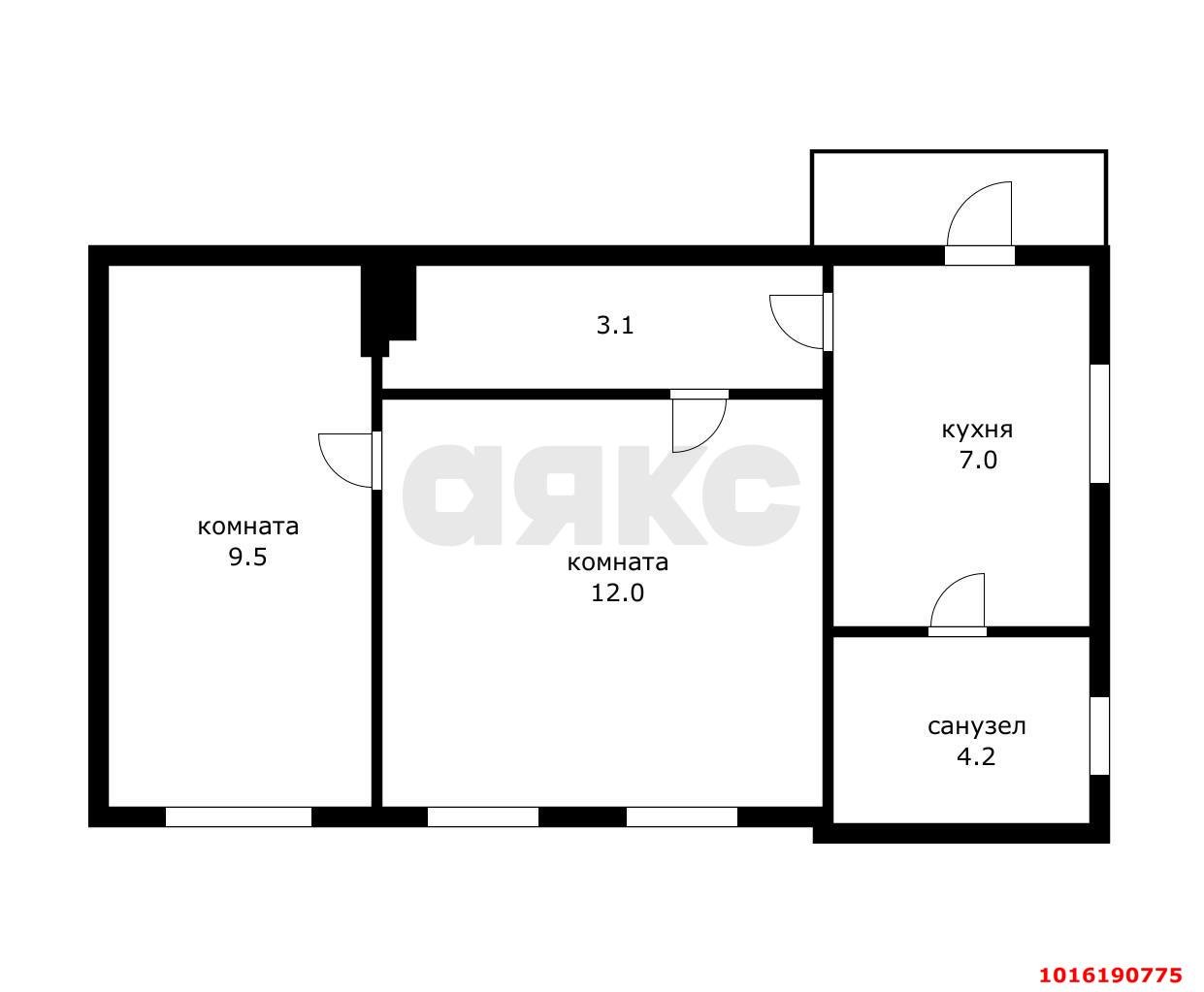 Фото №15: Часть дома 45 м² + 5.76 сот. - Краснодар, Западный внутригородской округ, мкр. Сельскохозяйственный Институт, ул. 1-я Линия, 90