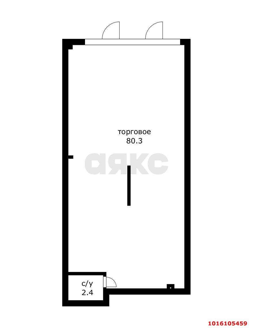 Фото №7: Коммерция 83 м² - Краснодар, Прикубанский внутригородской округ, мкр. жилой комплекс Сармат, ул. Константина Гондаря, 98