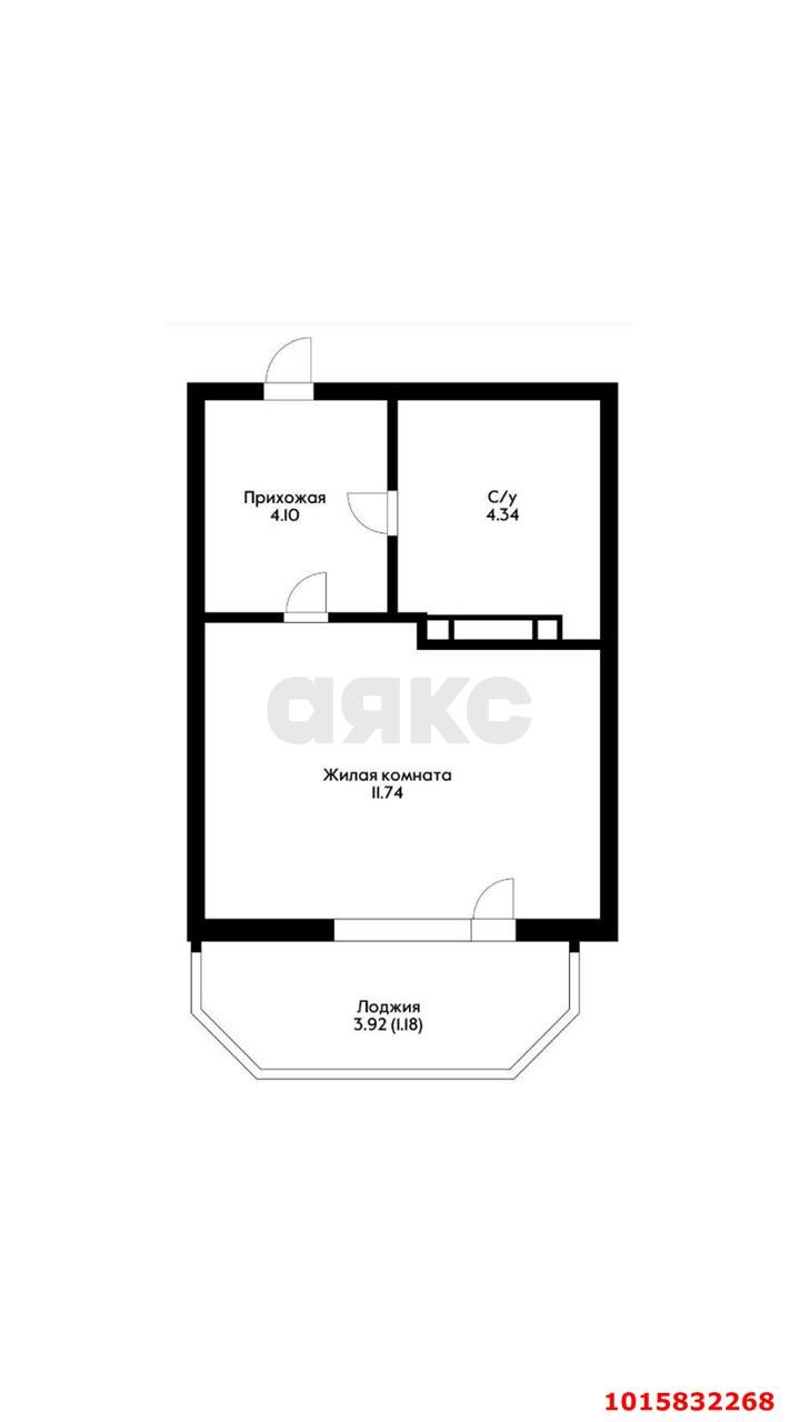 Фото №6: Студия 24 м² - Краснодар, Прикубанский внутригородской округ, Славянский, мкр. Светлоград, ул. Красных Партизан, 1/4к15