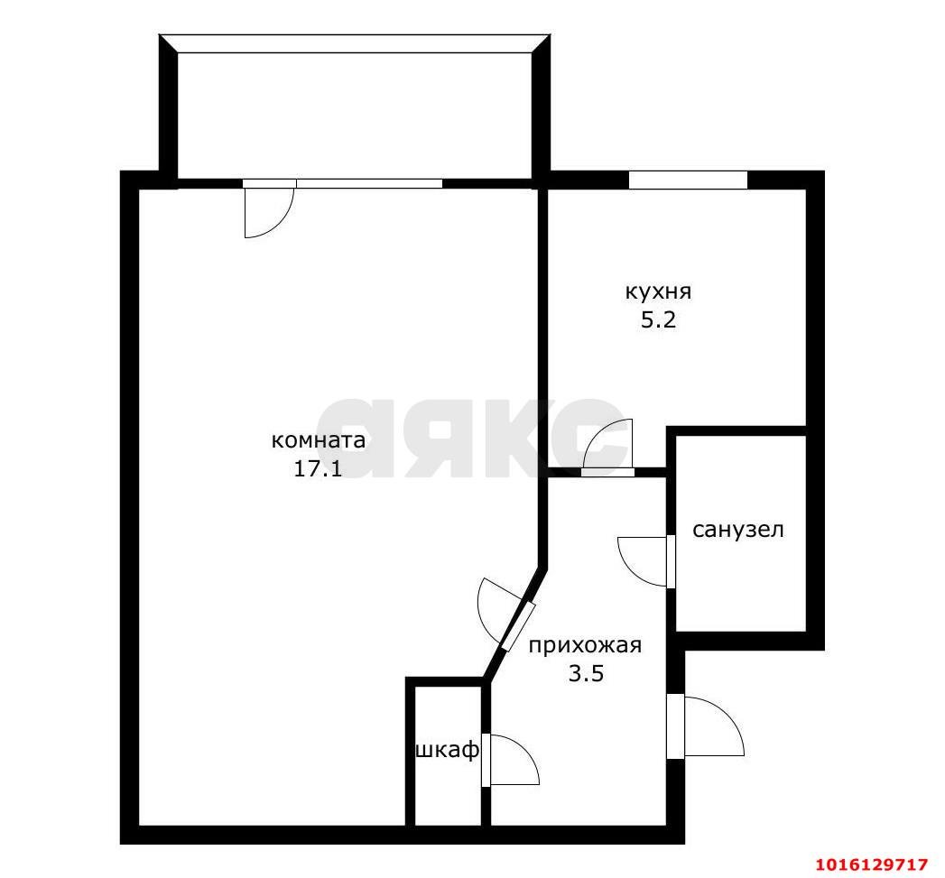 Фото №6: 1-комнатная квартира 31 м² - Краснодар, Карасунский внутригородской округ, мкр. Хлопчато-бумажный Комбинат, ул. Таганрогская, 16