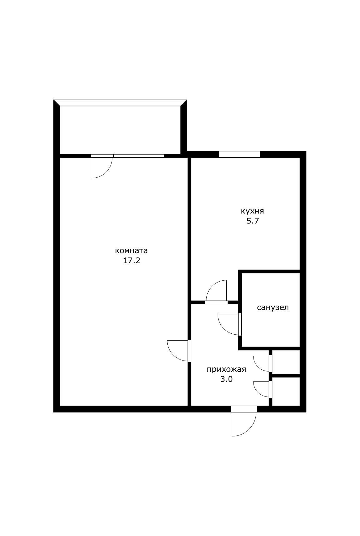 Фото №7: 1-комнатная квартира 31 м² - Краснодар, Карасунский внутригородской округ, Центральный внутригородской округ, мкр. Черёмушки, ул. Селезнёва, 198