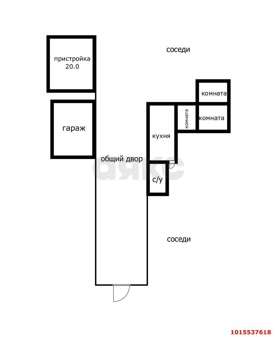 Фото №10: Дом <span class="whitespace-nowrap">52 м²</span> <span class="whitespace-nowrap">+ 1 сот.</span>, <span class="whitespace-nowrap">1 эт.</span> - Краснодар, Западный внутригородской округ, мкр. Центральный, ул. Октябрьская, 141