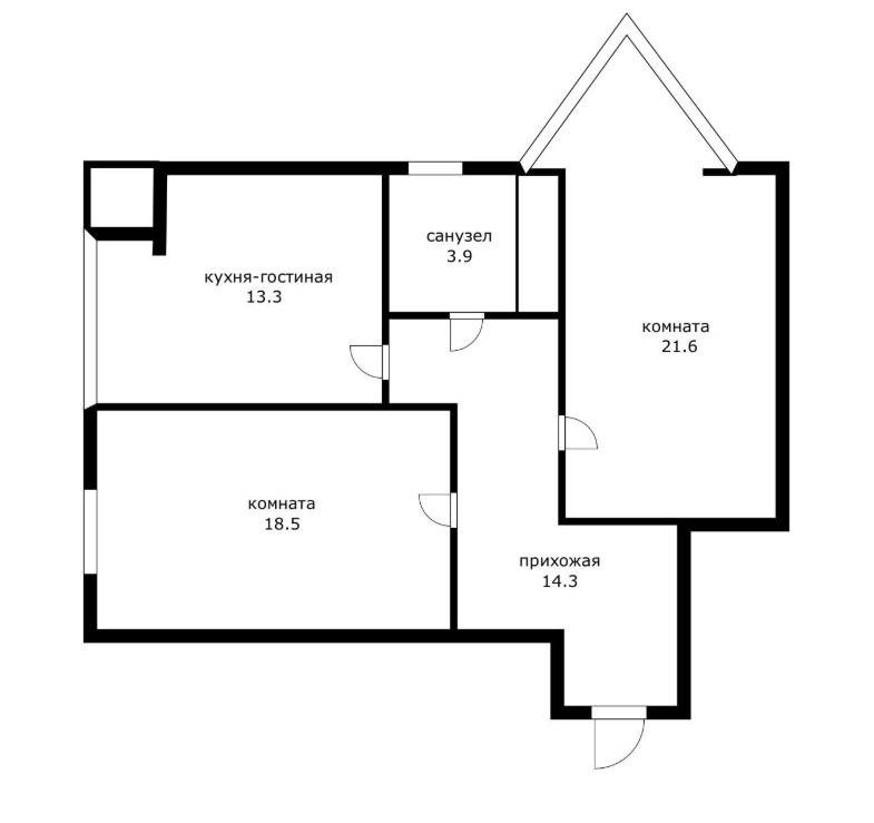 Фото №13: 2-комнатная квартира 71 м² - Краснодар, ЖК Седьмой Континент, Отделение № 1 совхоза Солнечный, Прикубанский внутригородской округ, Фестивальный, мкр. жилой комплекс Седьмой Континент, ул. Совхозная, 1к5