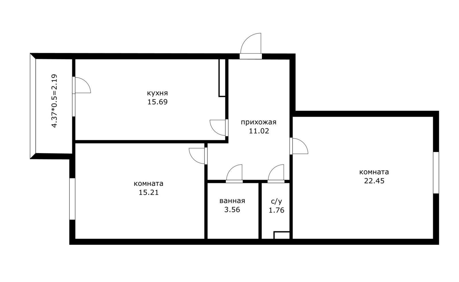 Фото №18: 2-комнатная квартира 72 м² - Краснодар, Прикубанский внутригородской округ, мкр. Достояние, ул. Григория Булгакова, 10