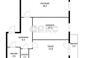 Фото №4: 2-комнатная квартира 61 м² - Краснодар, мкр. Музыкальный, ул. имени С.С. Прокофьева, 29